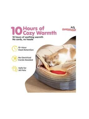 SnuggleSafe Original Microwave Heat Pad for Pets, 10-Hour Warmth
